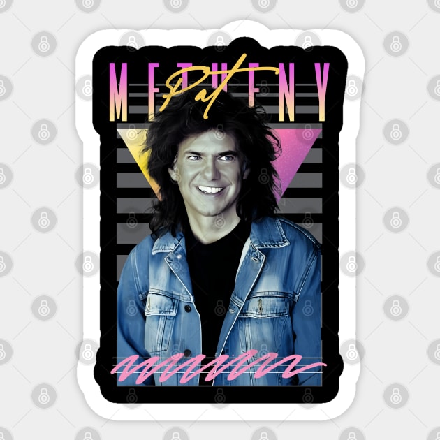 Pat Metheny Retro Style Fan Art Sticker by Madesu Art